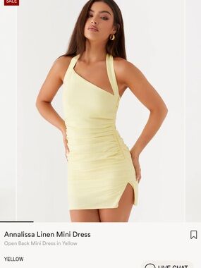 Peppermayo Annalissa mini dress yellow 0 NWT